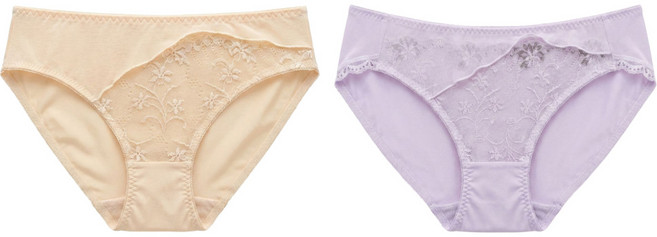 Rosemaid 羅絲美 活力馬卡龍三角褲2件組, 黃色 + 紫色