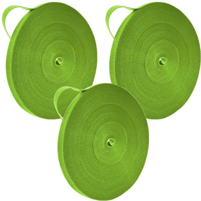 스코라 식물용 찍찍이 타이 테이프 형광 그린 12mm x 5m, 3개