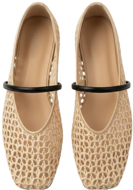 페이퍼먼츠 세레나 원 스트랩 펀칭 플랫 슈즈 10516