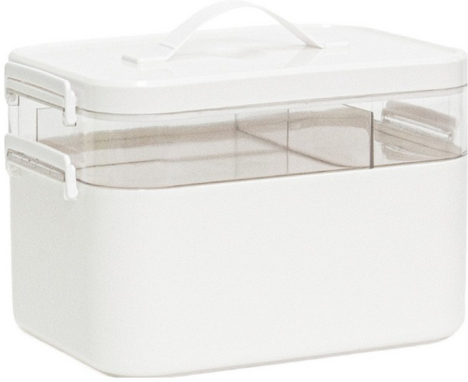 구디푸디 2단 구급함 화이트 소형, 1개