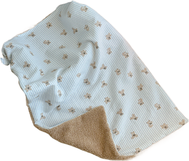 스마일깨비 반려동물 산뜻한 프린트 이불 겸 매트, 5, 1개