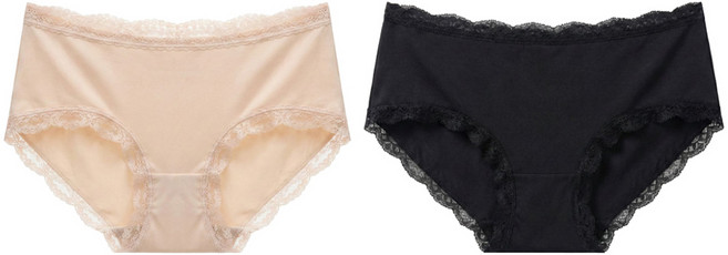 Rosemaid 羅絲美 波濤誘惑三角褲2件組, 膚色 + 黑色