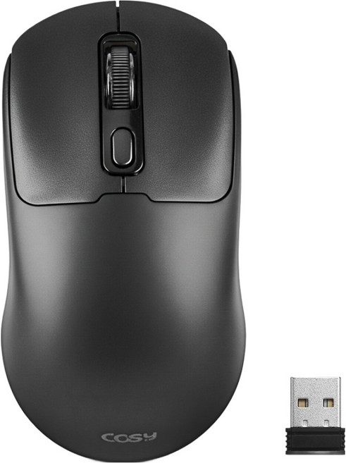 코시 멀티 충전식 무소음 블루투스 무선 마우스, 블랙, M4161WLBTR