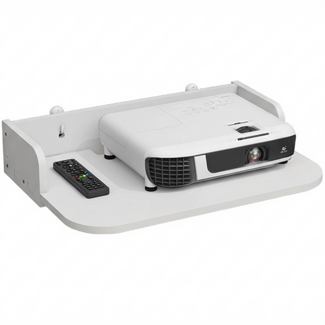 다온 심플한 간편한 세련된 무타공 셋톱박스 브라켓 화이트 D 400 x 240 x 70 mm, 1개