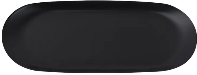 쏙쏙채움 스테인레스 타원형 보석 화장품 향수 트레이, 블랙