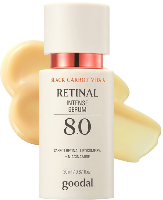 goodal 改善毛孔細紋 黑蘿蔔維他命A視黃醛強效淡痕8.0精華液, 20ml, 1個