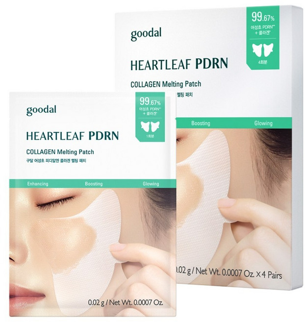 goodal 魚腥草PDRN膠原蛋白融化貼片, 1個, 4入
