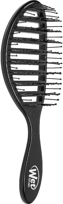웻브러쉬 스피드 드라이 헤어브러쉬, 블랙, 1개 - 쿠팡
