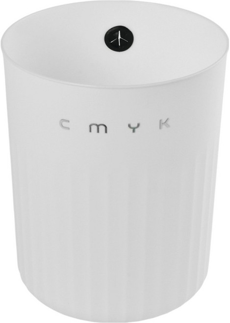 씨엠와이케이 원형 오픈형 휴지통 7L, 화이트