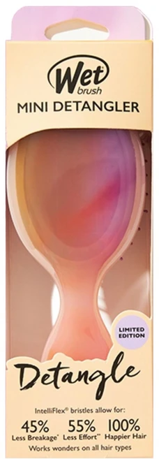 웻브러쉬 미니 디탱글러 디저트 애프터글로우 헤어브러쉬, 핑크, 1개 - 쿠팡