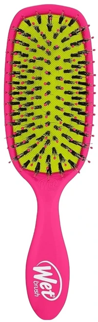 웻브러쉬 돈모 샤인 인핸서 헤어브러쉬, 1개, 핑크 - 쿠팡