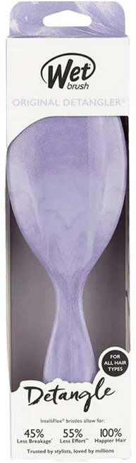 웻브러쉬 오리지널 디탱글러 글리터 웨이브 헤어브러쉬, 1개, 퍼플 - 쿠팡