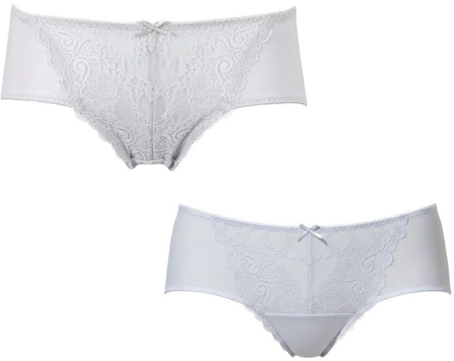 LA FELINO 法利諾 愛慕系列平口褲2件組, 藍色 + 藍灰色