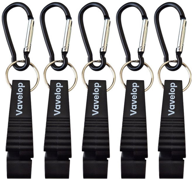 바벨롭 카라비너 장갑클립 블랙 대형, 5개