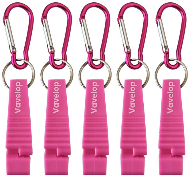 바벨롭 카라비너 장갑클립 핑크 대형, 5개