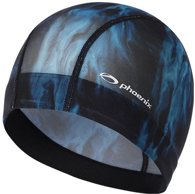 피닉스 디자인 메쉬 수영모 PCM-02, 마블 네이비, 1개
