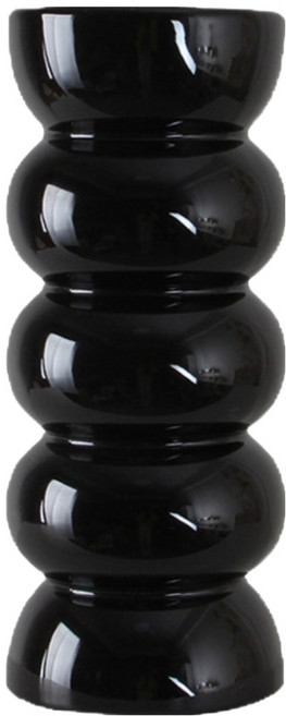 델리리움 오브제 감성 고급스러운 도자기 화병, 블랙