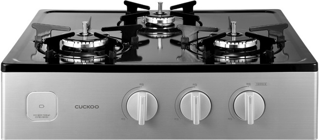 쿠쿠 자동화력조절 과열방지 원터치점화 스탠드 가스레인지 3구, CGC-CNL301SDS, LNG