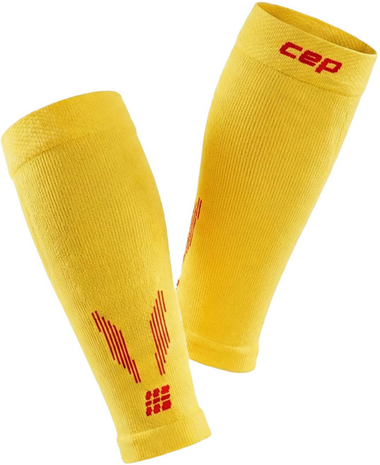 CEP 남성용 코어런 카프슬리브 5.0 양발착용 세트, 마리골드 버건디, 1세트