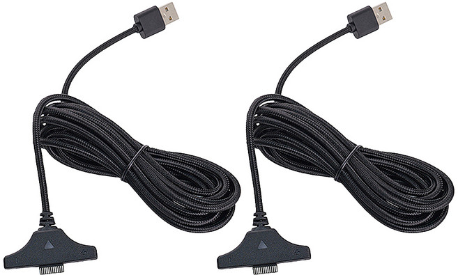 DOBE SWITCH2左右手柄充電線(兩個裝), 黑色, 2個, TNS-51110