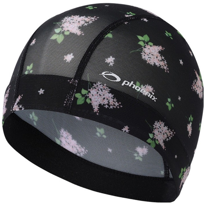 피닉스 디자인 메쉬 수영모 PCM-02, 라일락 블랙, 1개