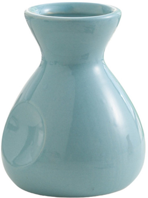 델리리움 미니 오브제 인테리어 크리미한 컬러 화병, 블루 원형