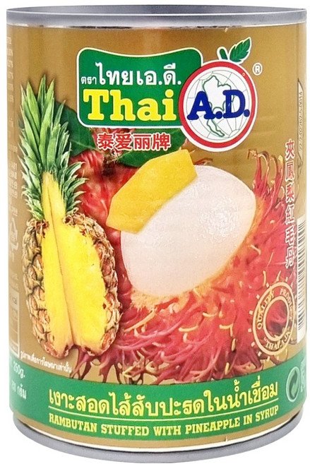 타이에이디 람부탄 파인애플 통조림, 565g, 1개