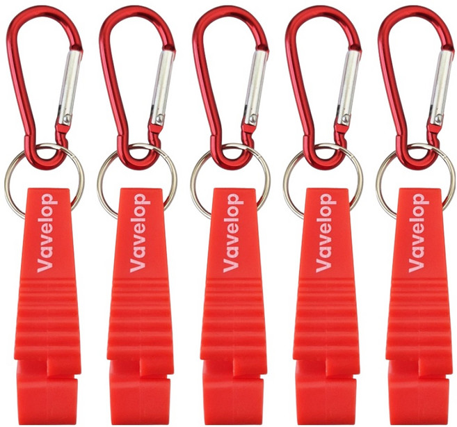 바벨롭 카라비너 장갑클립 레드 대형, 5개