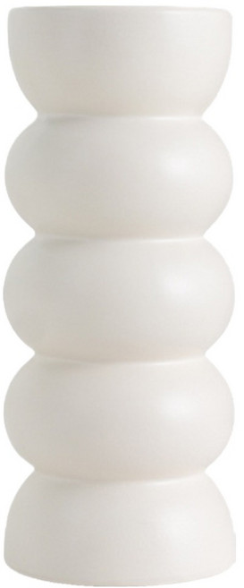 델리리움 오브제 감성 고급스러운 도자기 화병, 화이트