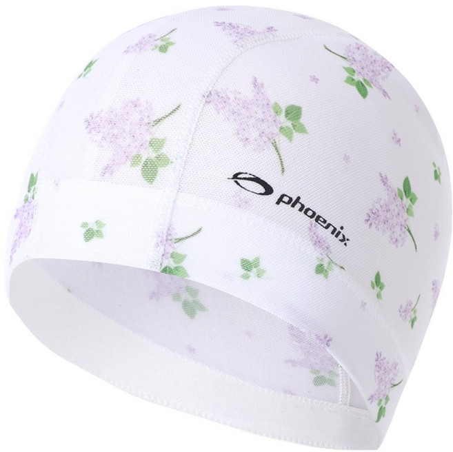 피닉스 디자인 메쉬 수영모 PCM-02, 라일락 화이트, 1개