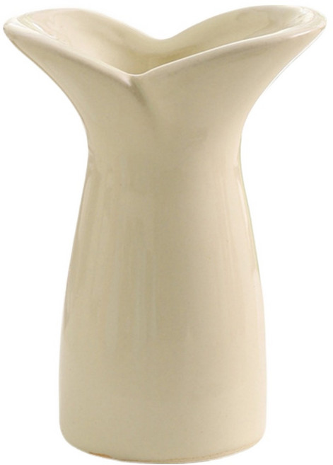 델리리움 미니 오브제 인테리어 크리미한 컬러 화병, 크림 피쉬 테일
