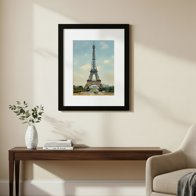 데일로우 우드 인테리어 액자, 1개, 블랙