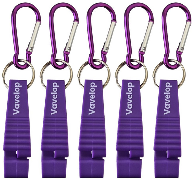 바벨롭 카라비너 장갑클립 퍼플 대형, 5개