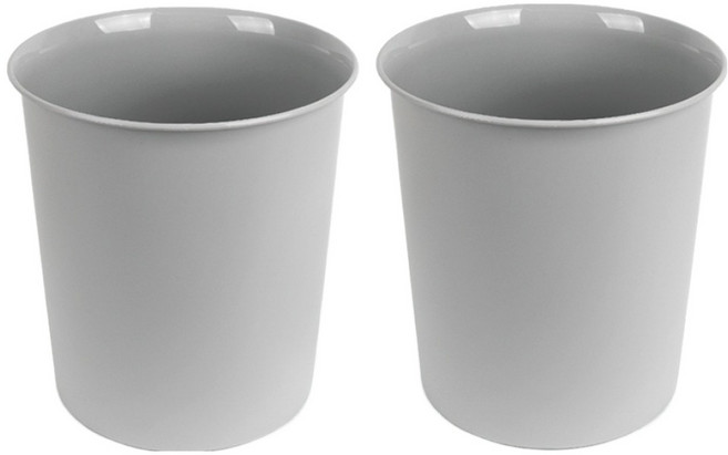 문일케미칼 코지 오픈 휴지통 5L x 2p, GRAY