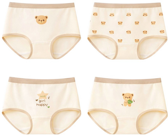 아이뿜 큐티 베어 삼각 팬티 4종 세트 C111