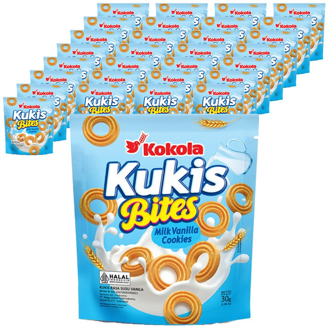 코코라 미니쿠키 밀크바닐라, 30개, 30g