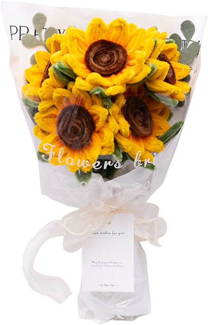 투코비 TUCO.B DIY 모루 꽃다발 만들기 세트, 1세트, 08 해바라기