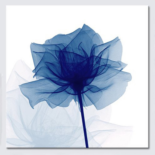 넥소르 수채화풍 캔버스 원단 아트 포스터 플라워D