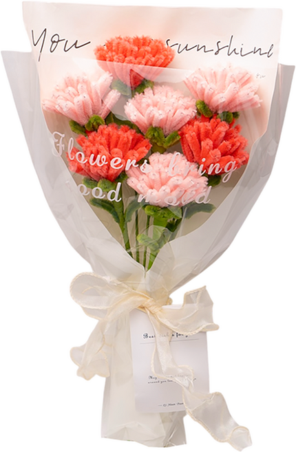 투코비 TUCO.B DIY 모루 꽃다발 만들기 세트, 1세트, 09 카네이션