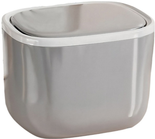 썬앤드림 깔끔한 냄새차단 미니 휴지통, 그레이