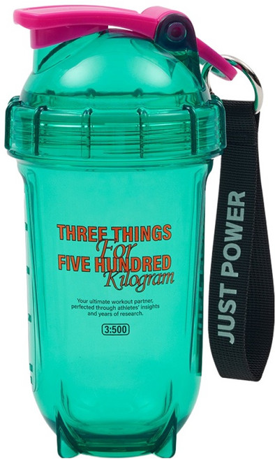 삼대오백 에센셜 트라이탄 쉐이커 보틀, 에메랄드 그린, 1개, 600ml