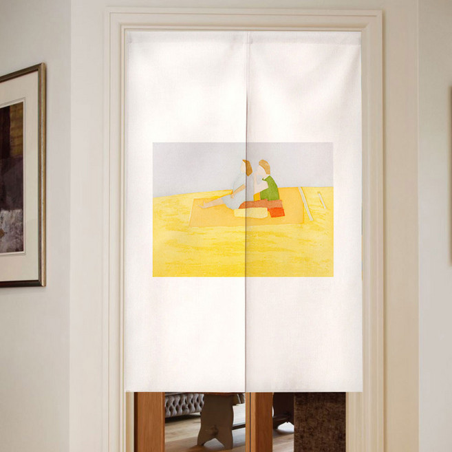 지앤와이 스퀘어그림 절개형 가리개 도어커튼