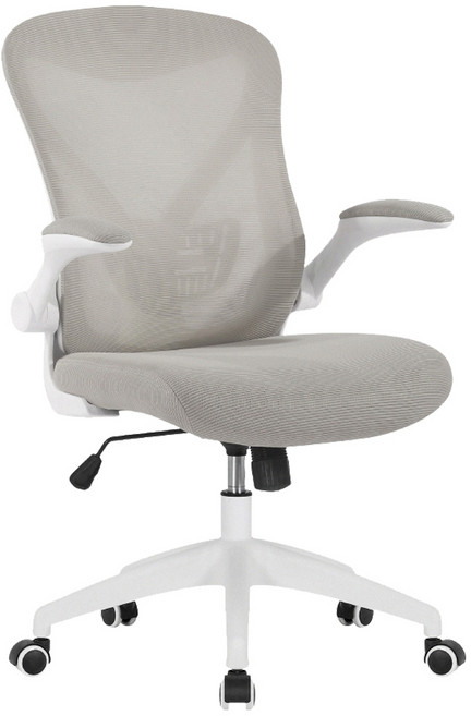 E-home Bruno布魯諾網布可旋轉扶手電腦椅 EFC114A-gry, 灰色
