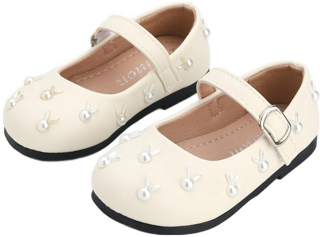 래빗풋 옥토끼 버클 플랫 구두