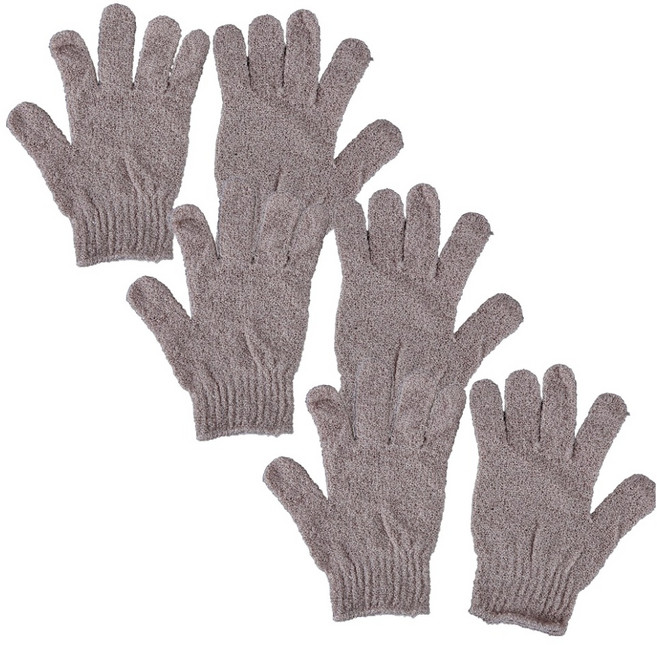 플라라 목욕 샤워 손가락 장갑타올 양손착용 세트, 차콜, 2개입, 3세트