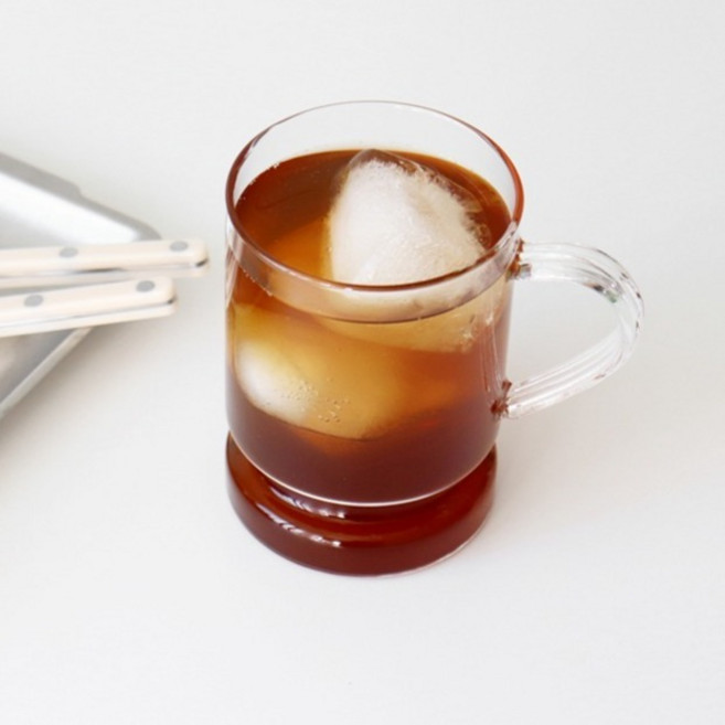 카모메키친 내열유리 고블렛 머그 500ml, 클리어, 1개