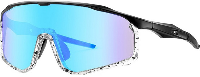 Overcode 戶外騎行登山戶外運動防風護目鏡 BRP3161, 黑色, 1個