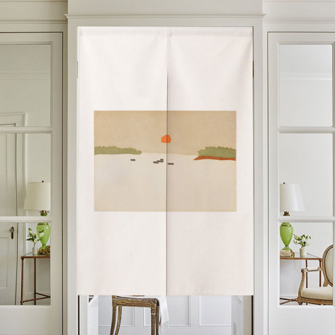 지앤와이 스퀘어그림 절개형 가리개 도어커튼