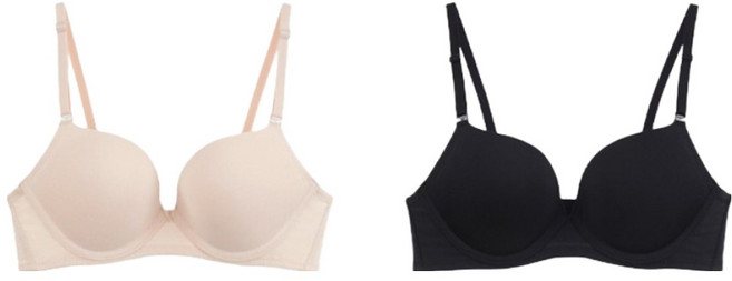 보디가드 여성용 노와이어 브라 2p
