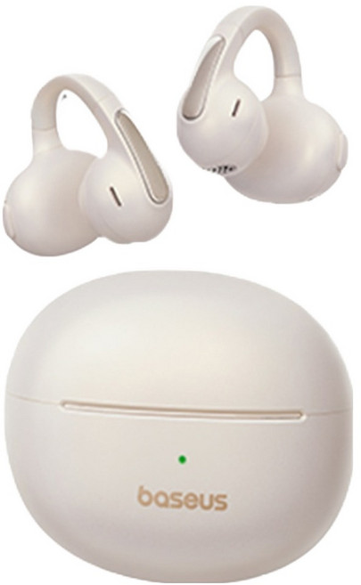 베이스어스 MC1 PRO 무선 노이즈캔슬링 블루투스 이어폰 PM144 화이트 40시간 방수가능